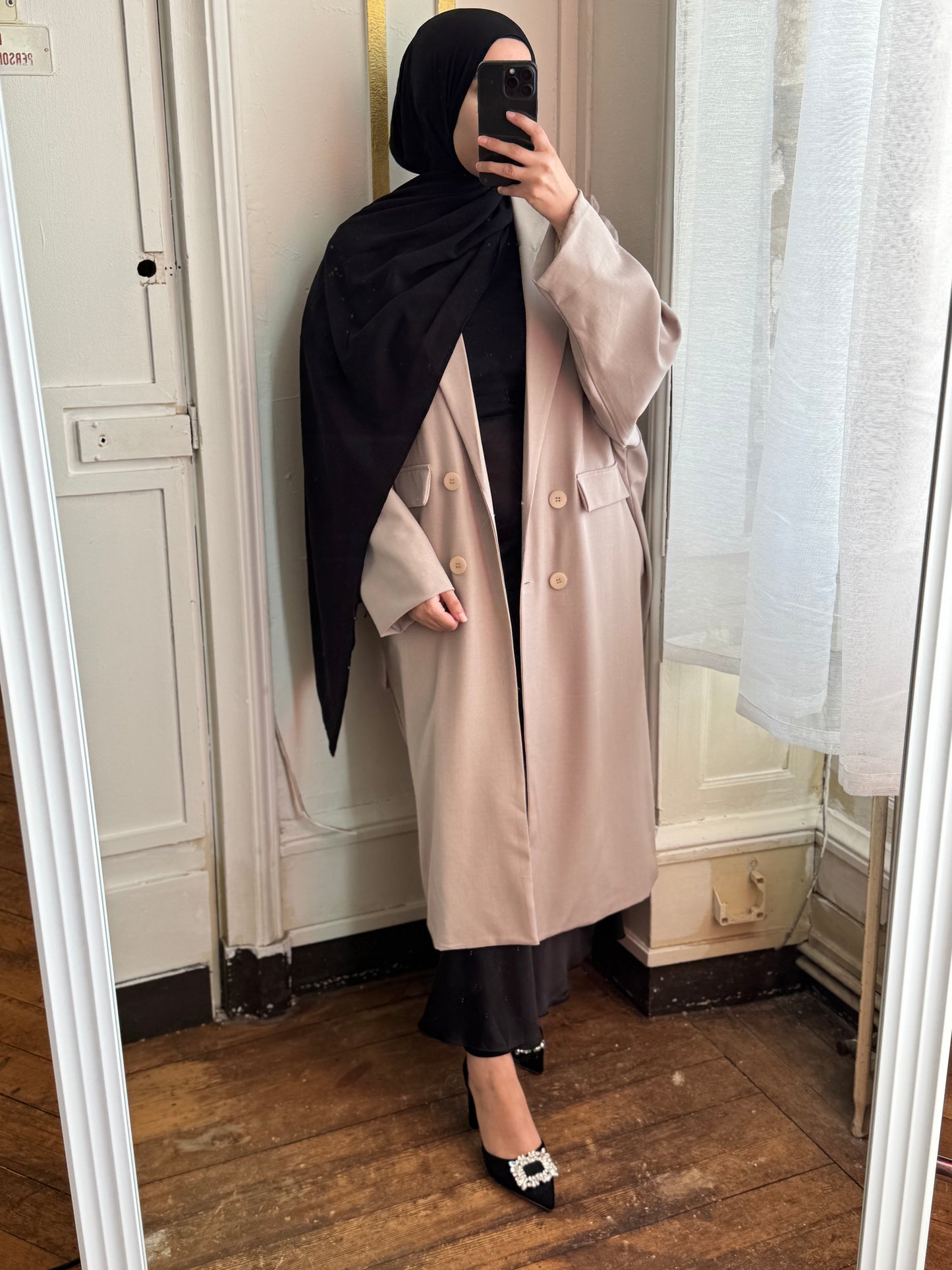Veste blazer longue