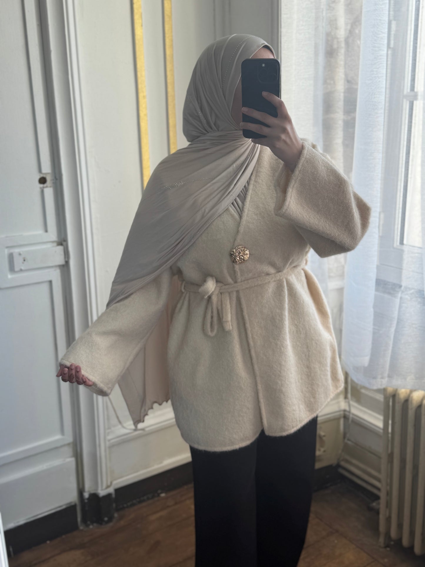 Veste bouton doré