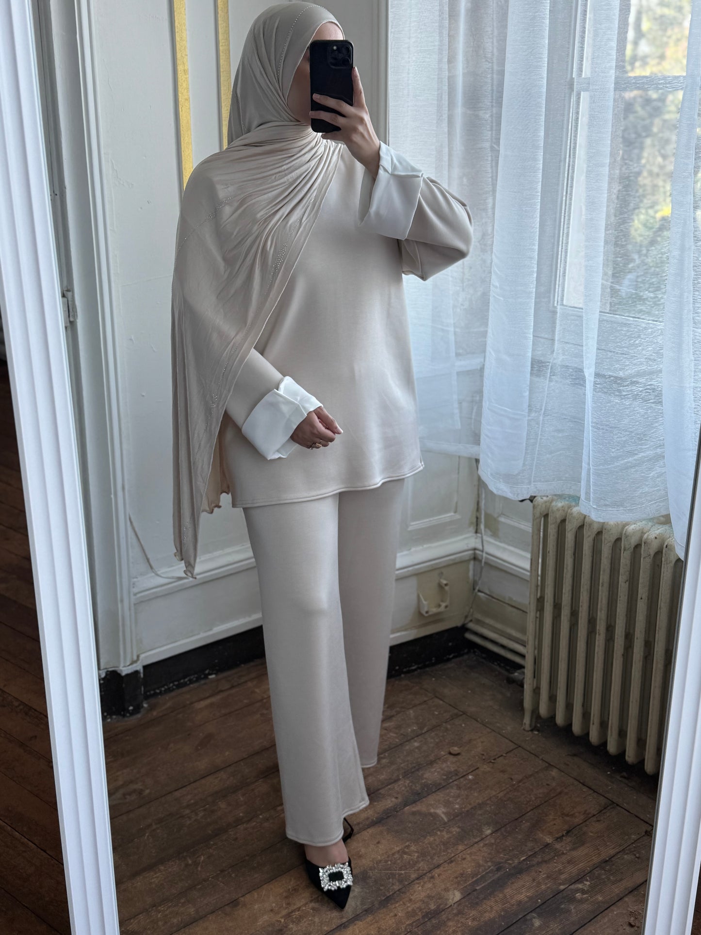 Ensemble beige