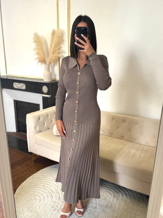 Robe taupe