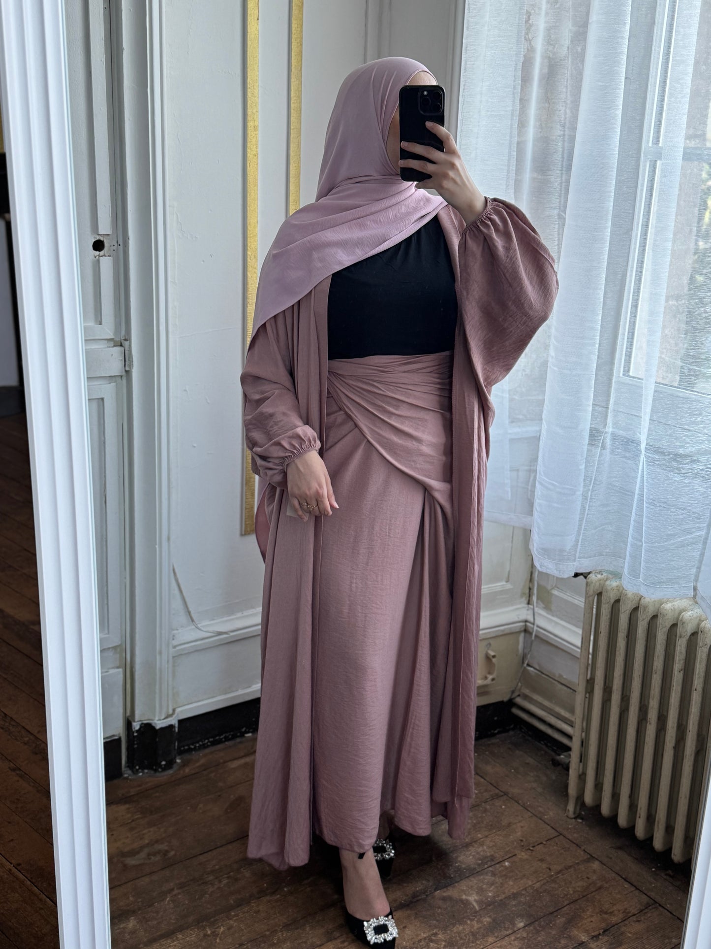 Ensemble kimono jupe