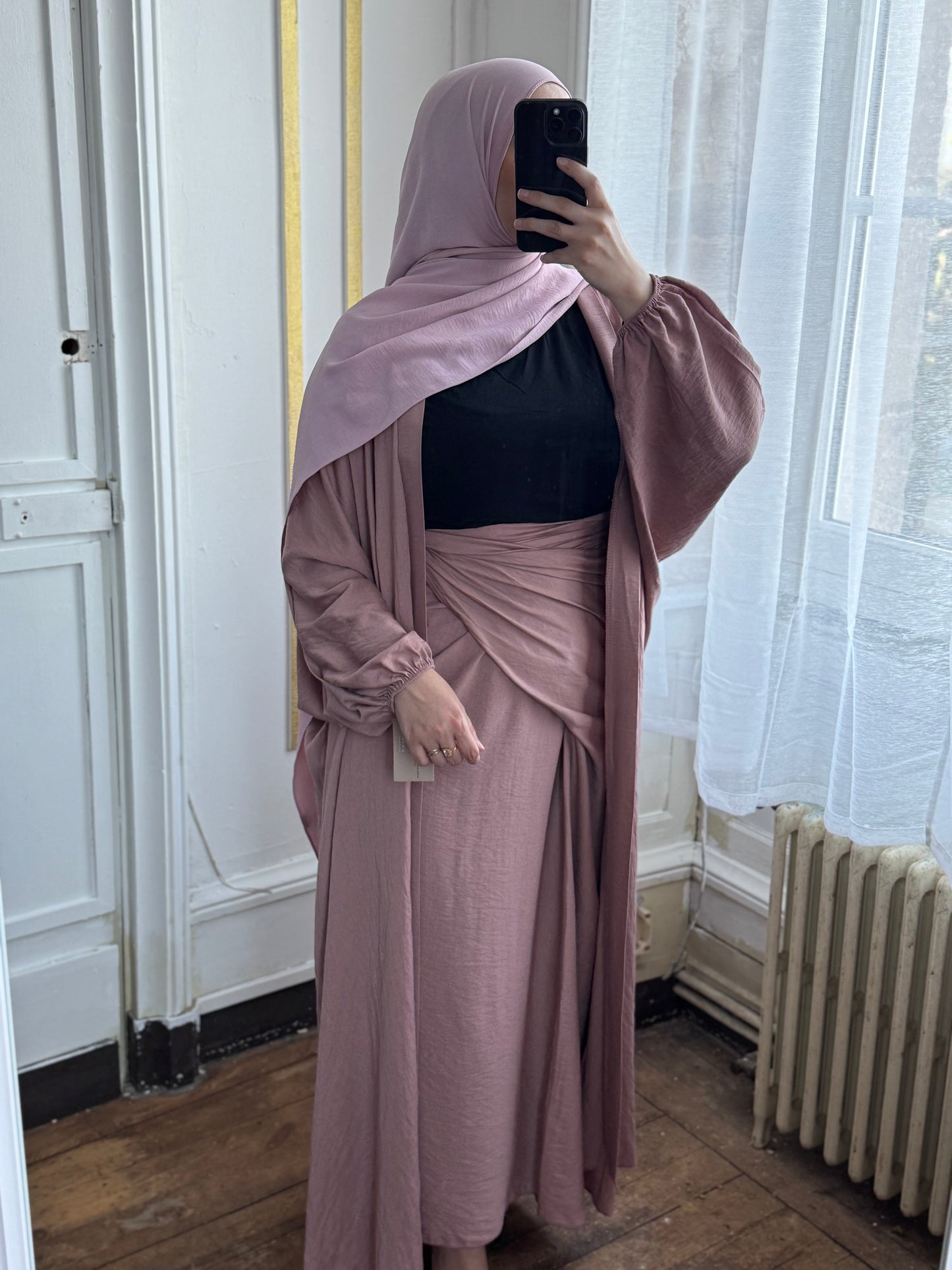 Ensemble kimono jupe