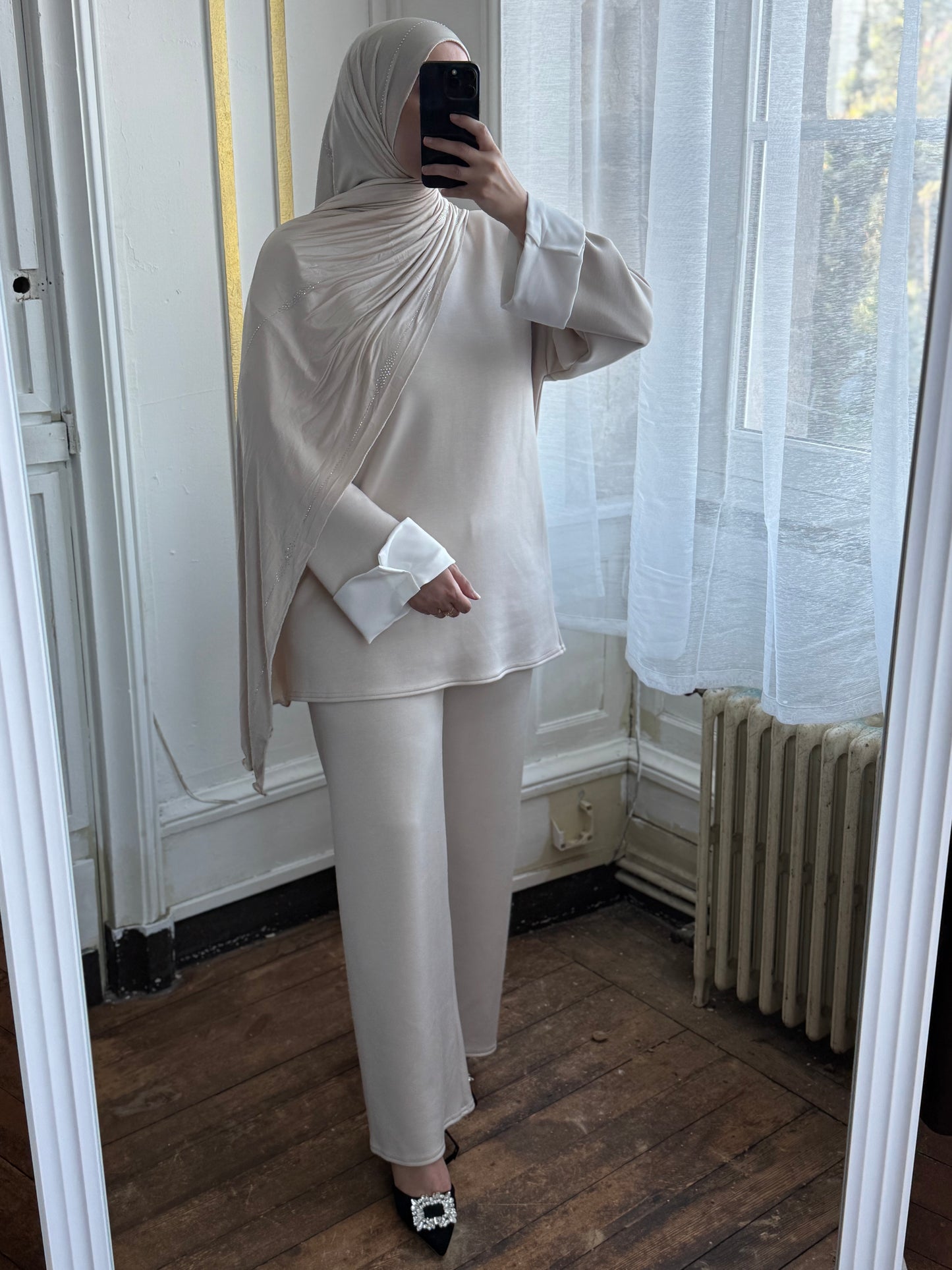 Ensemble beige