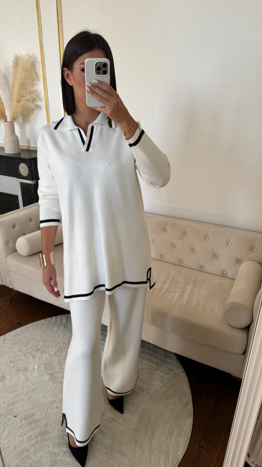 Ensemble pantalon blanc