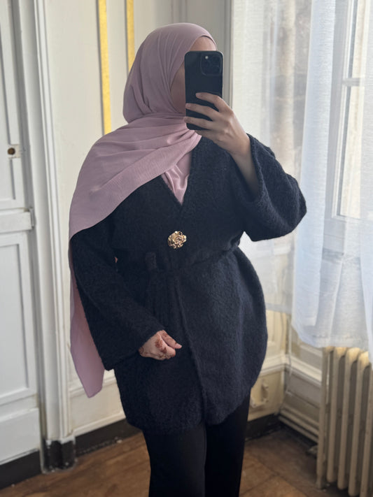 Veste bleu foncé  bouton doré